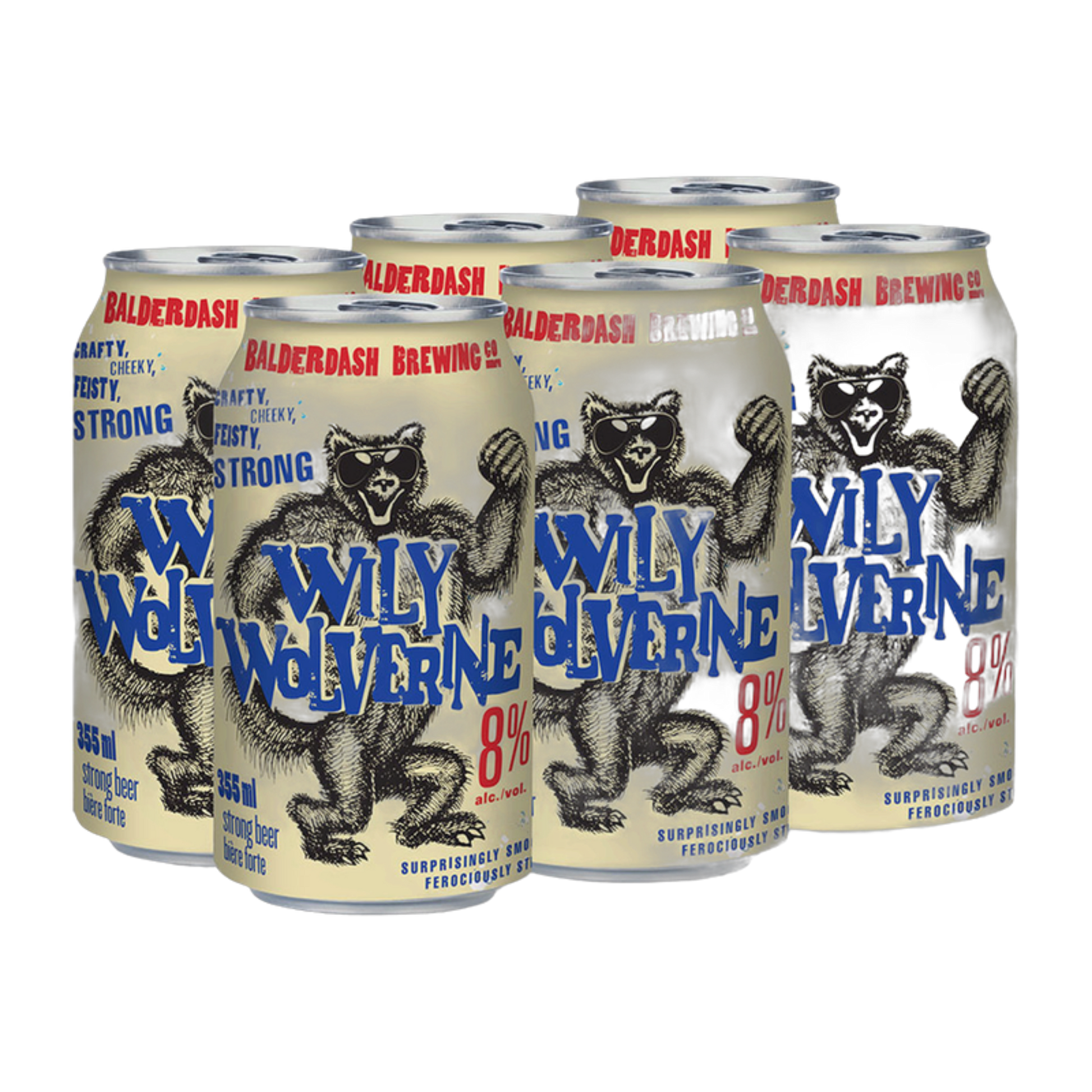 Willy Wolverine Strong Lager 6pk