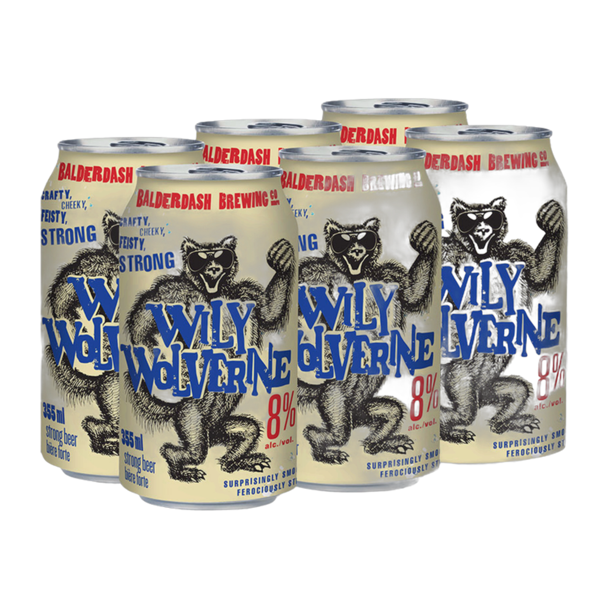 Willy Wolverine Strong Lager 6pk