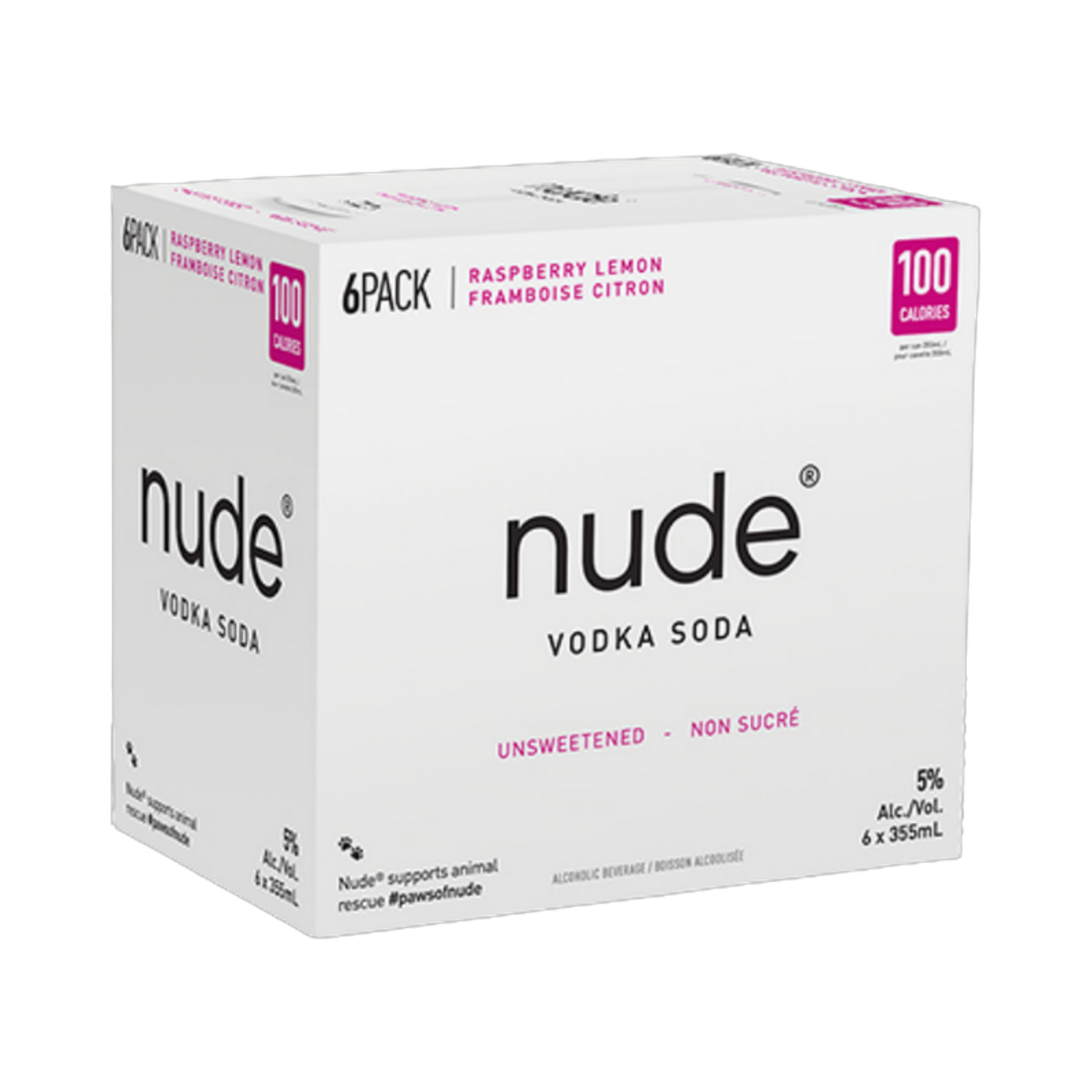 Nude Vodka Soda - Raspberry Lemon 6pk