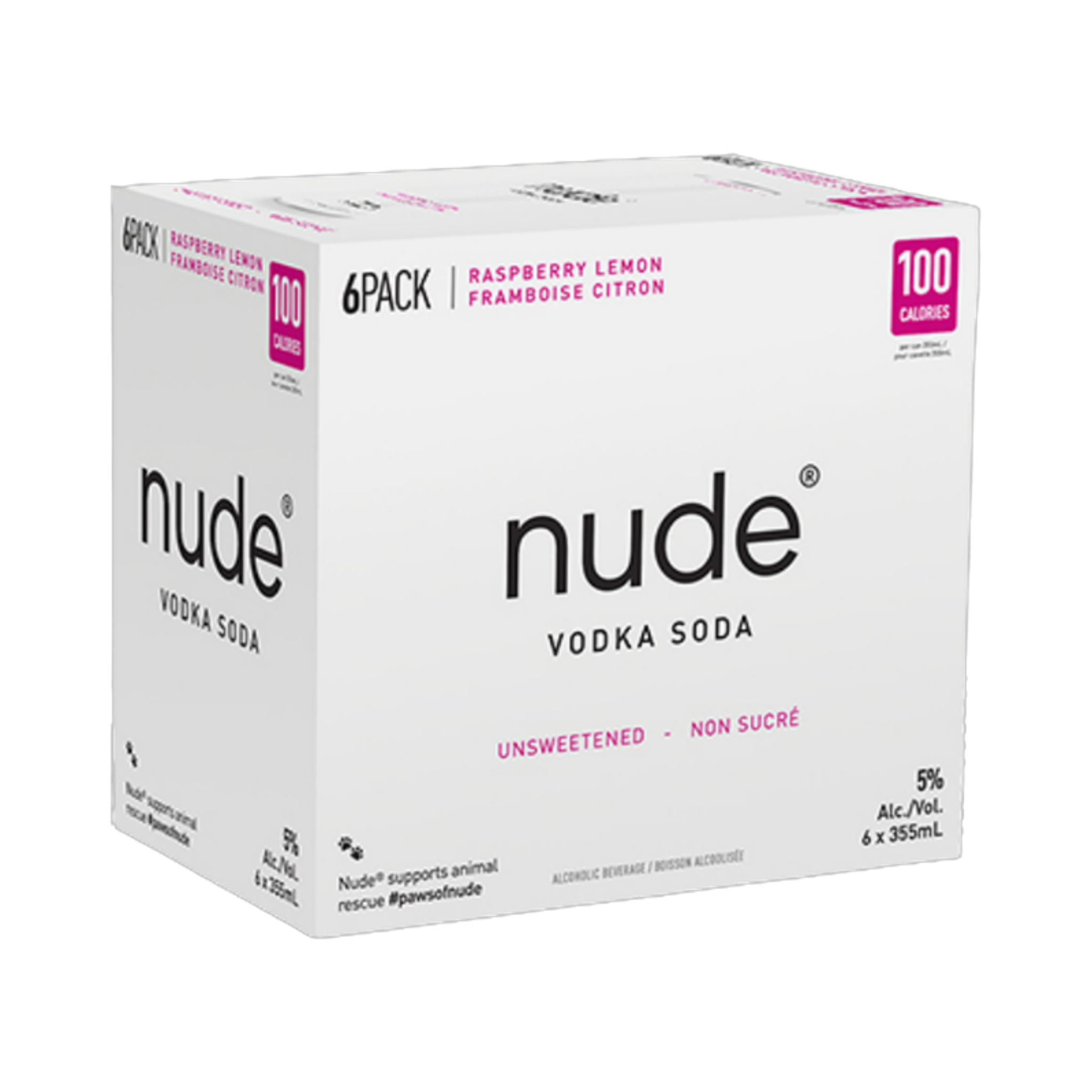 Nude Vodka Soda - Raspberry Lemon 6pk