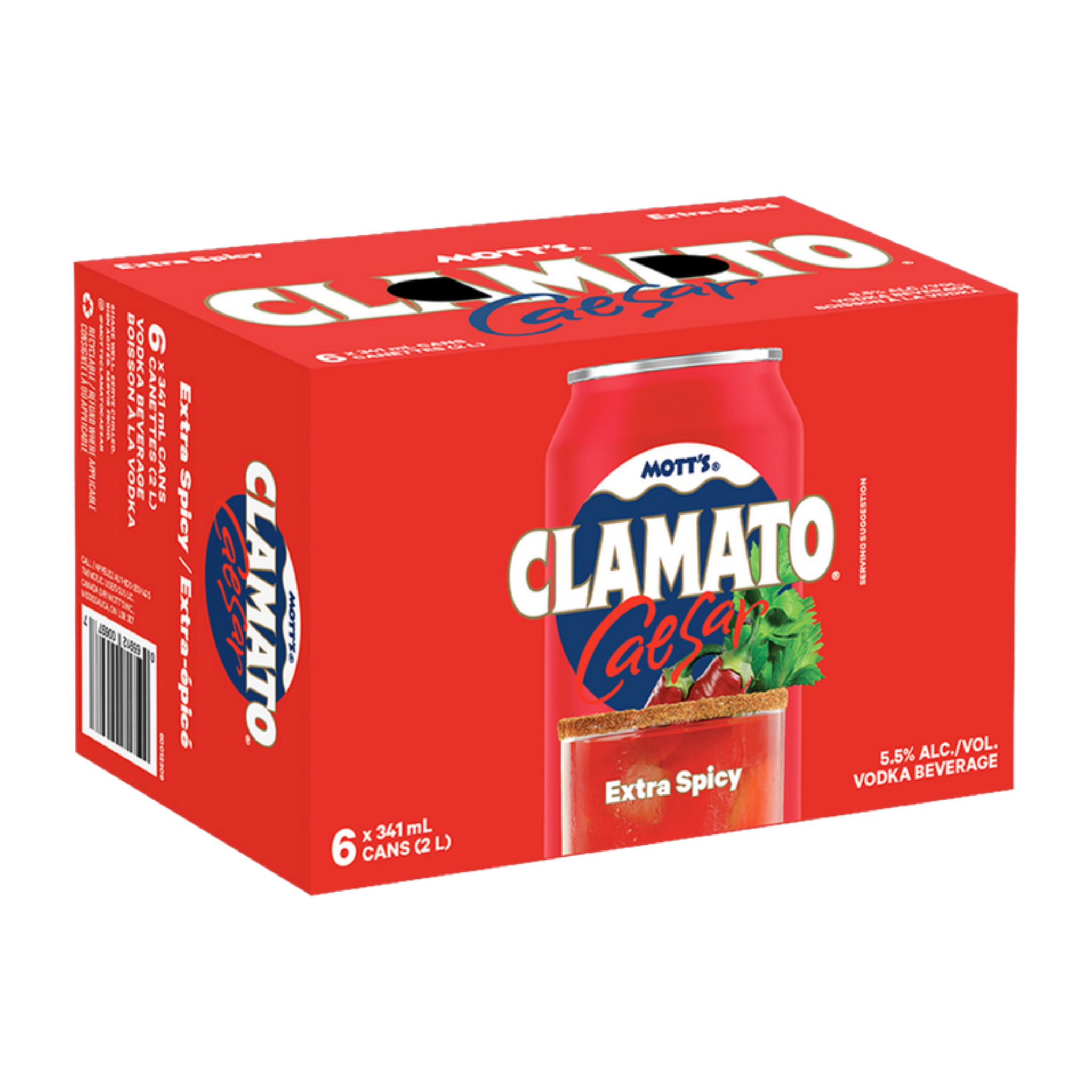 Mott's Clamato - Extra Spicy 6pk Can
