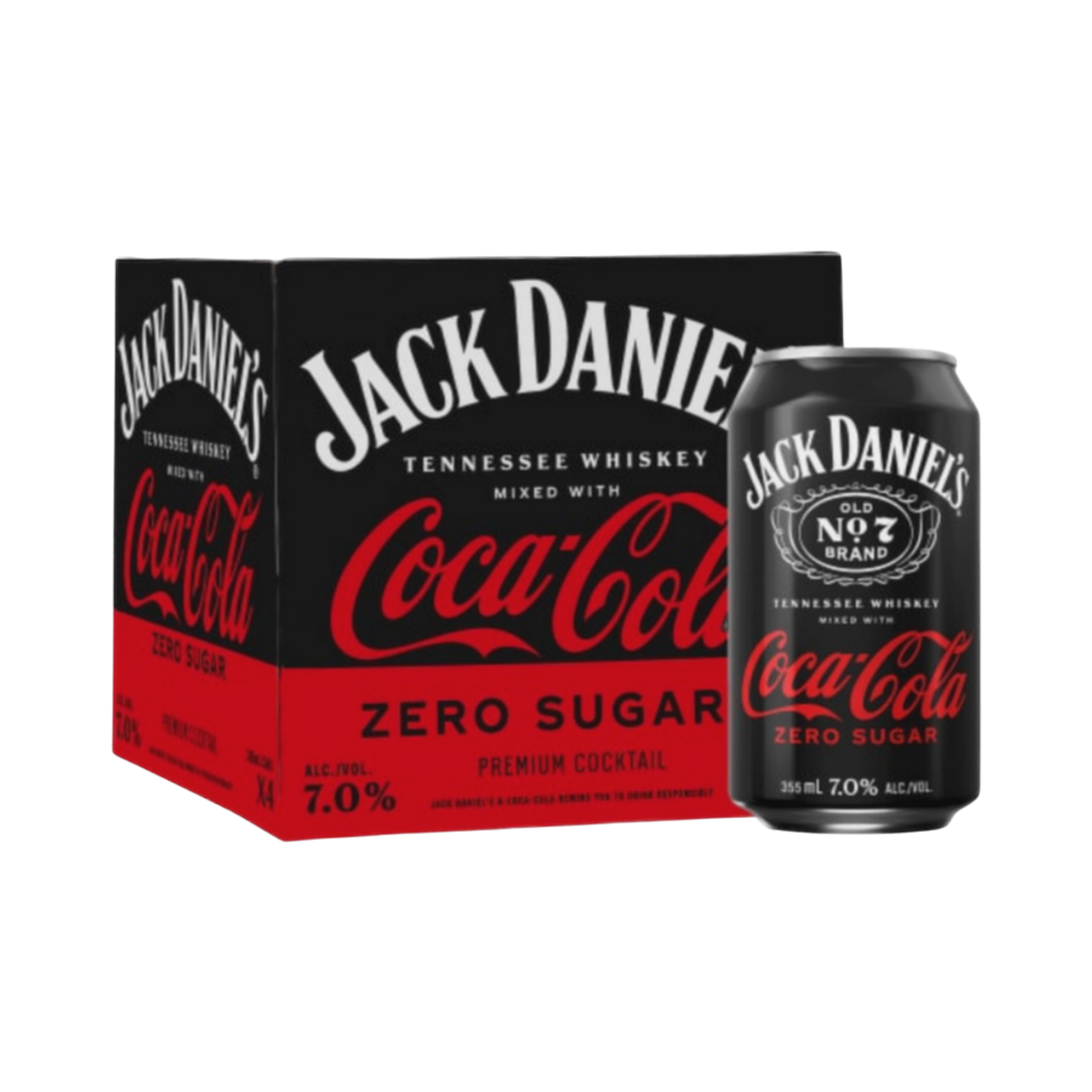 Jack Daniel's & Coke Zero 4pk