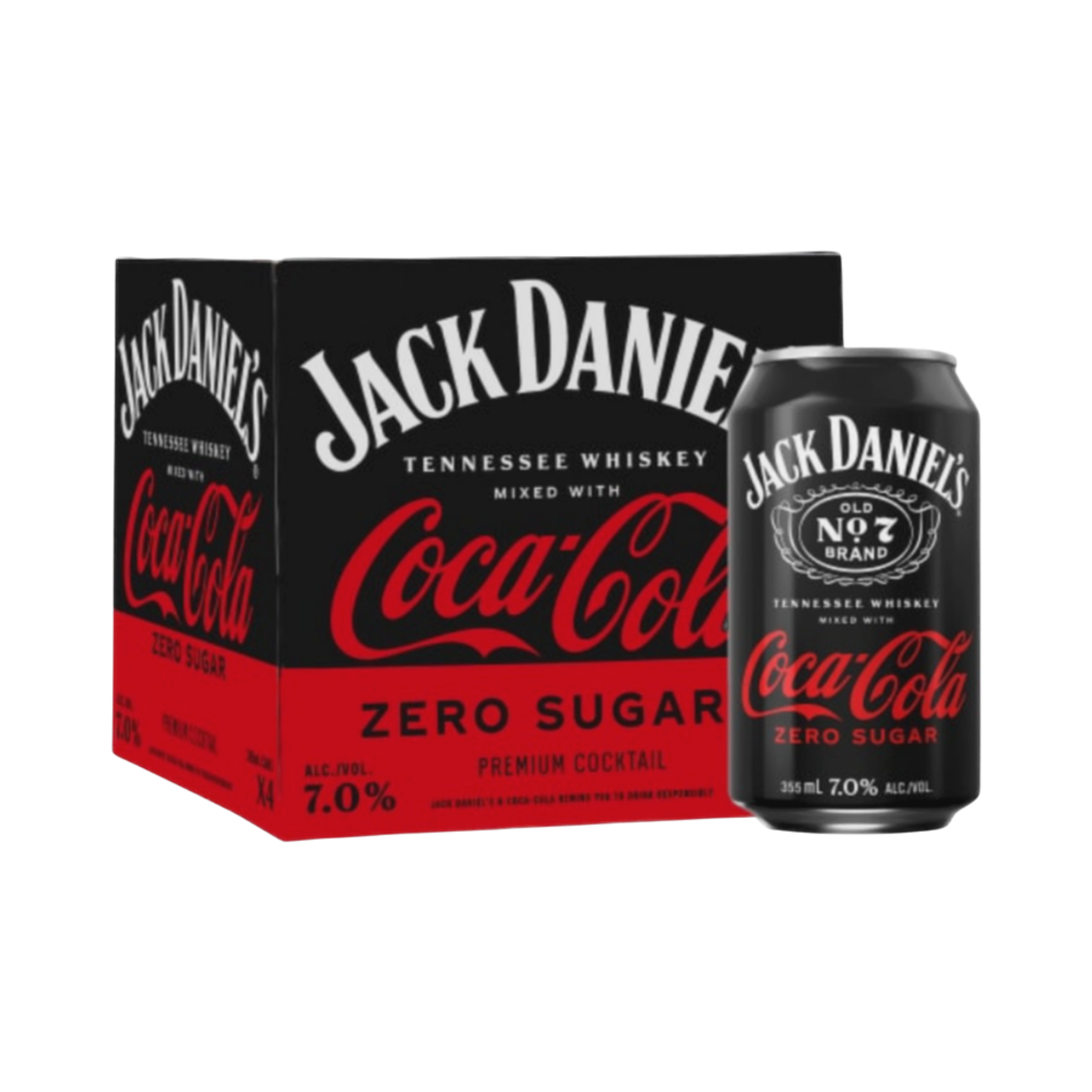 Jack Daniel's & Coke Zero 4pk