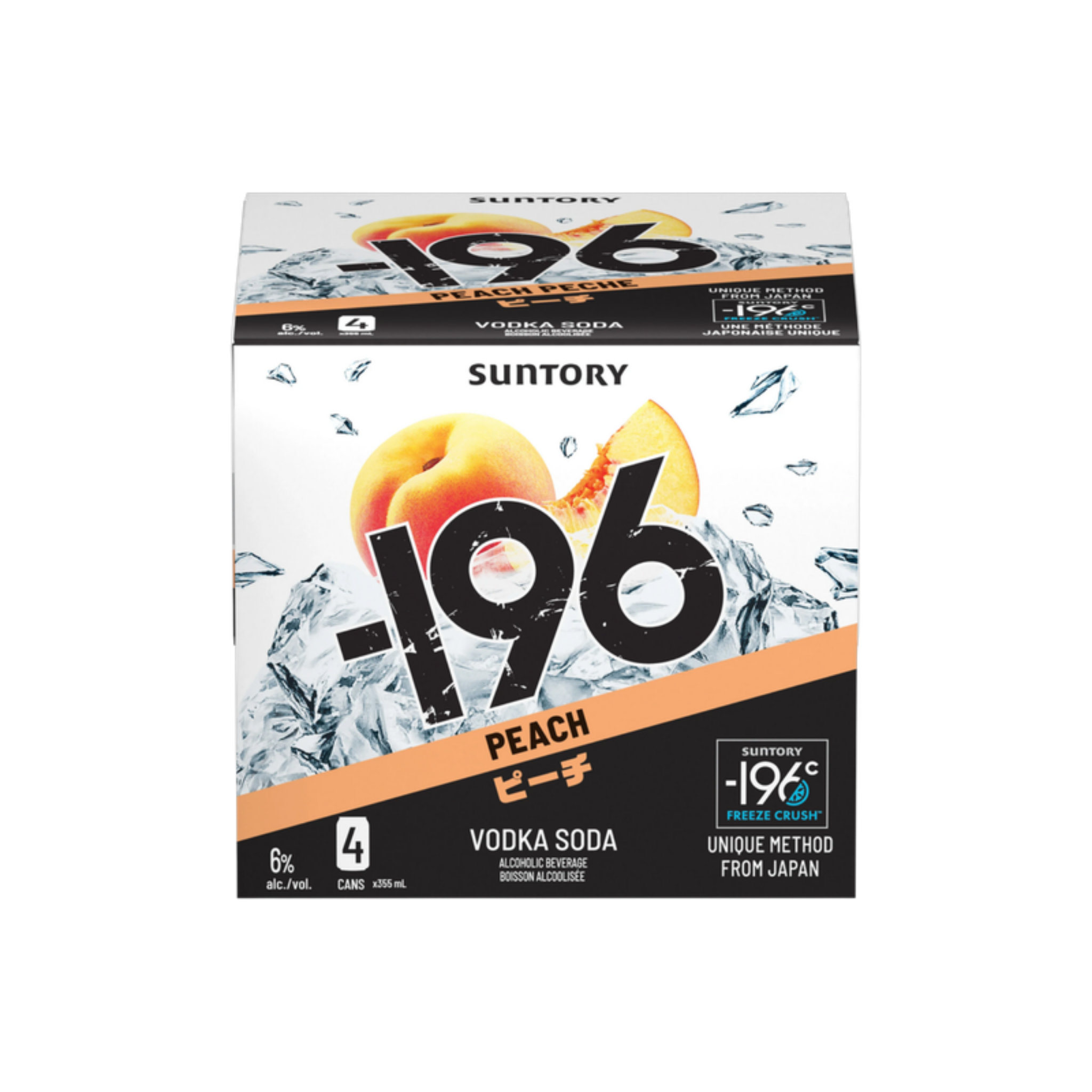-196 - Peach Vodka Soda 4pk