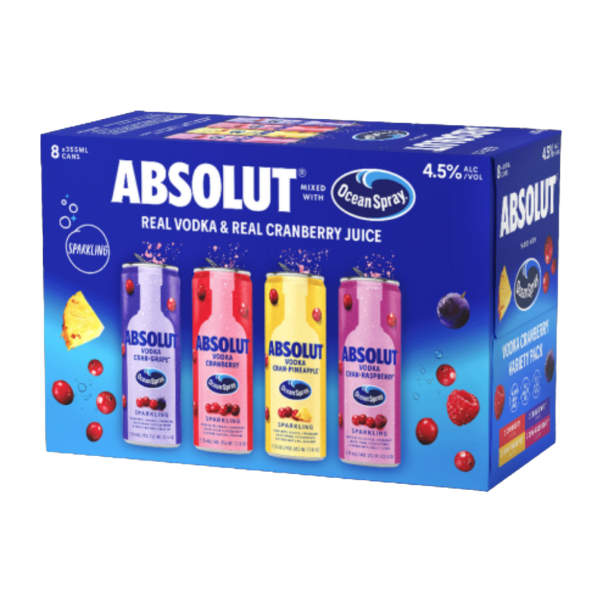 Absolut - Ocean Spray Variety Pack