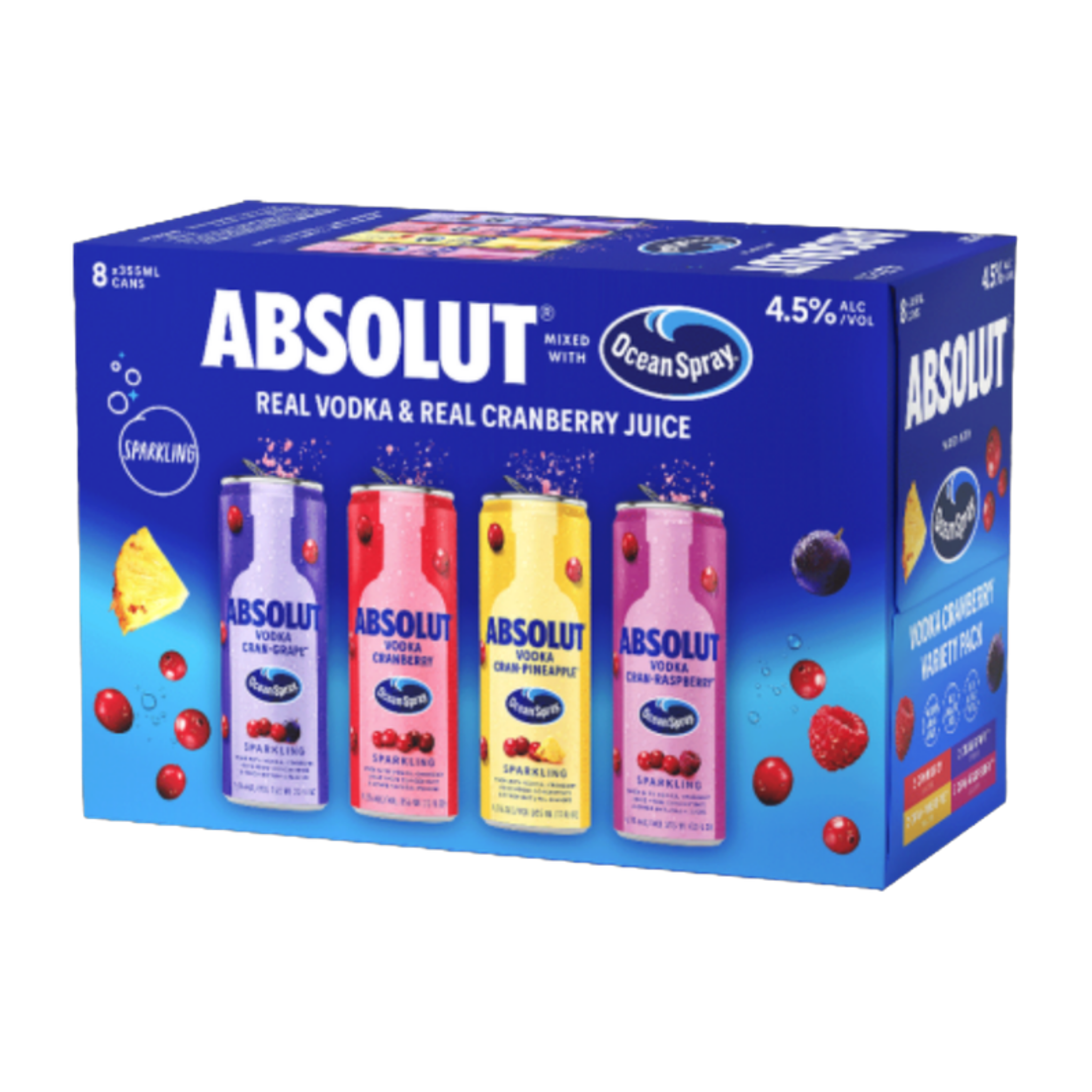 Absolut - Ocean Spray Variety Pack