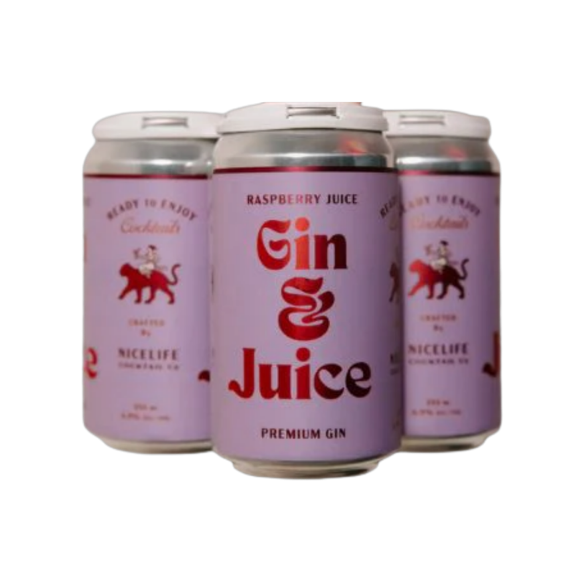 Nicelife - Gin & Juice Raspberry 4pk