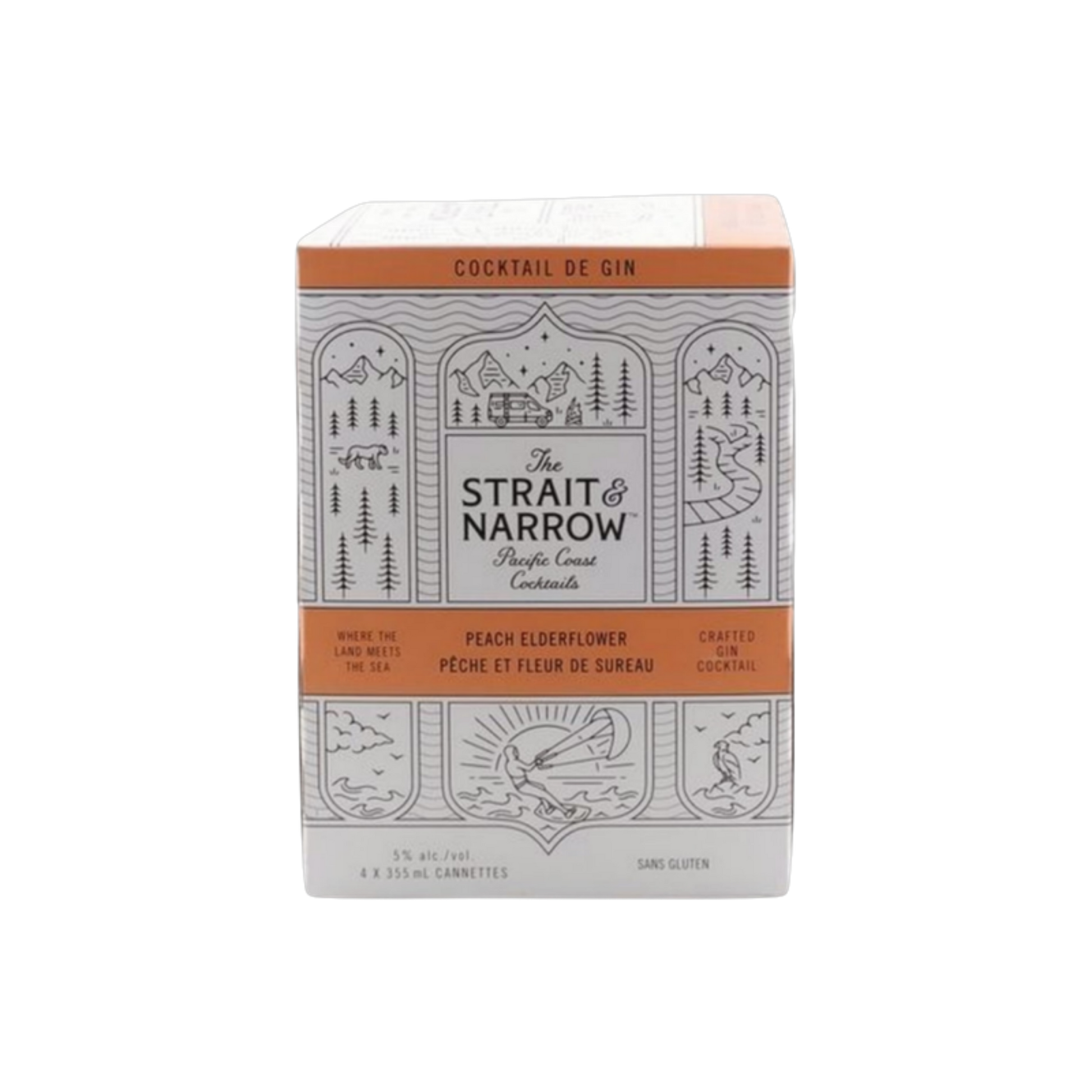 Strait & Narrow - Peach Elderflower 4pk