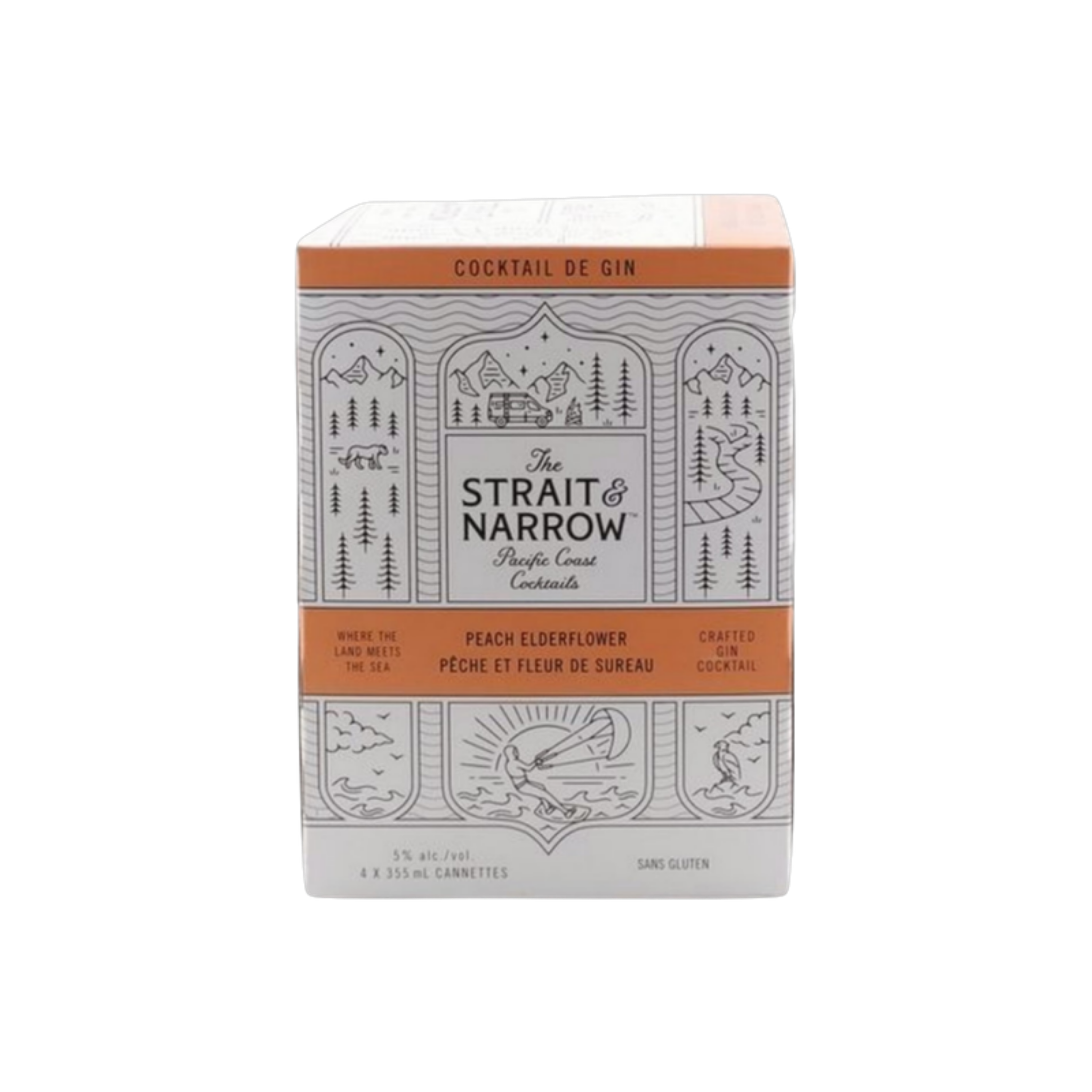 Strait & Narrow - Peach Elderflower 4pk