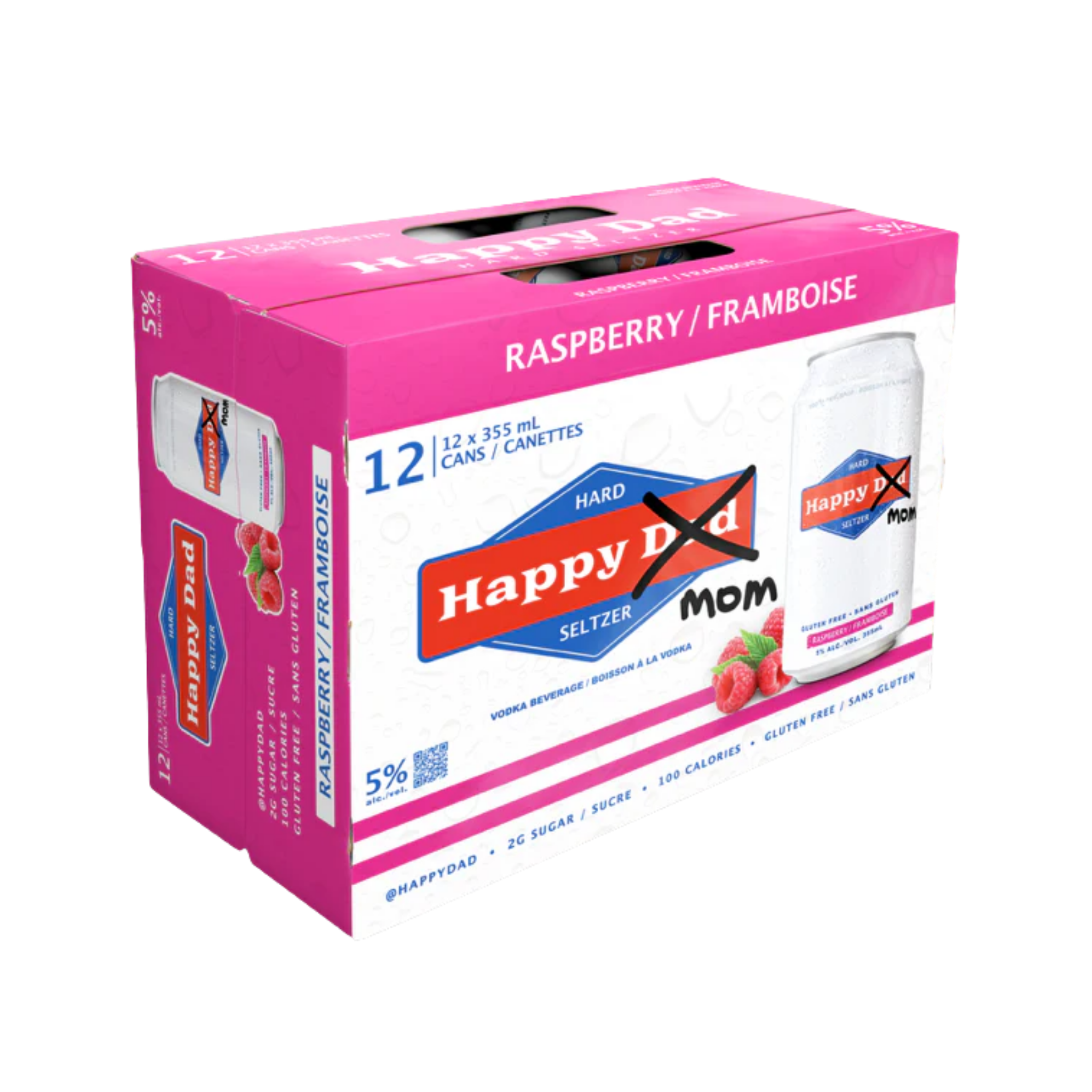 Happy Dad - Mom Raspberry 12pk