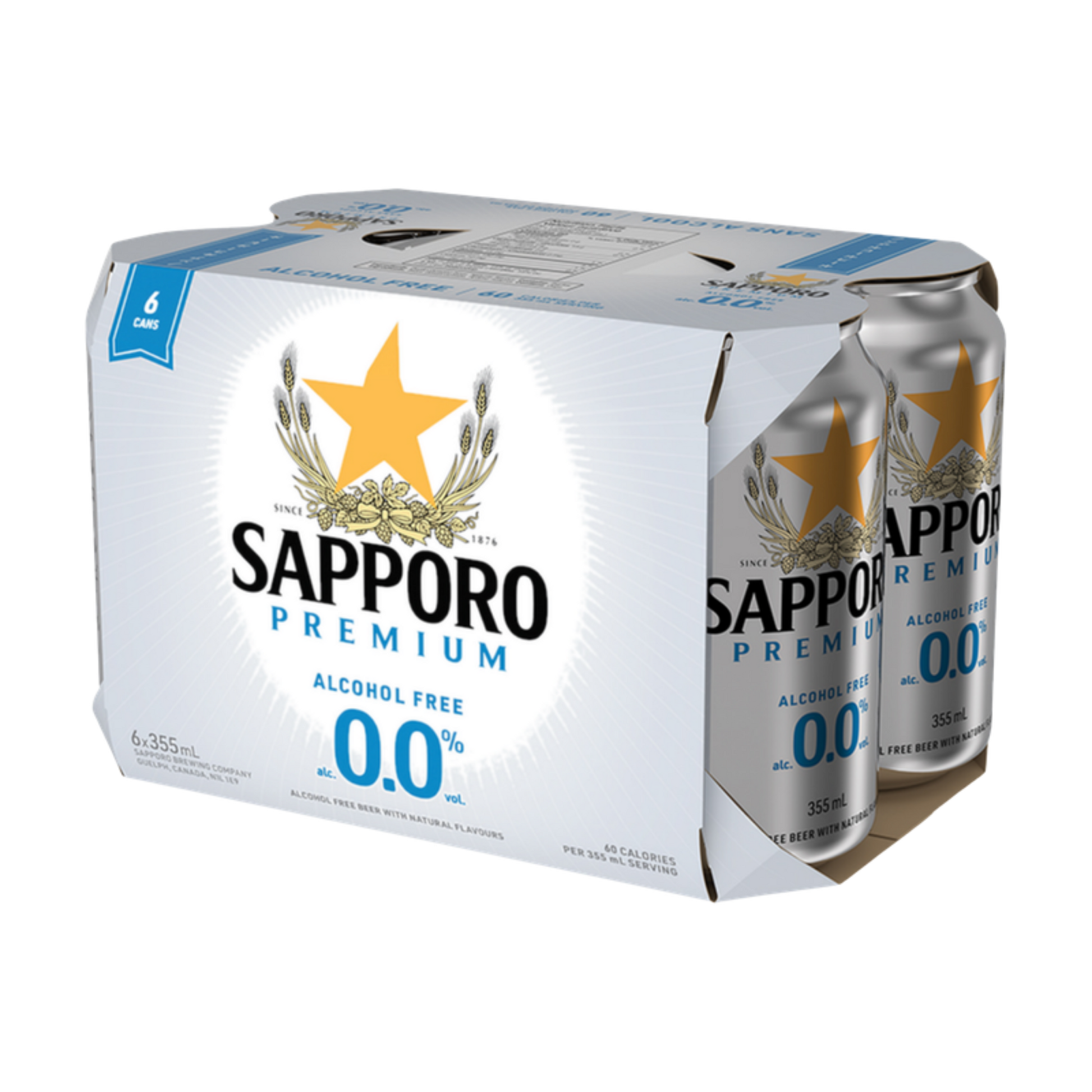 Sapporo 0.0% 6Pk Non Alc
