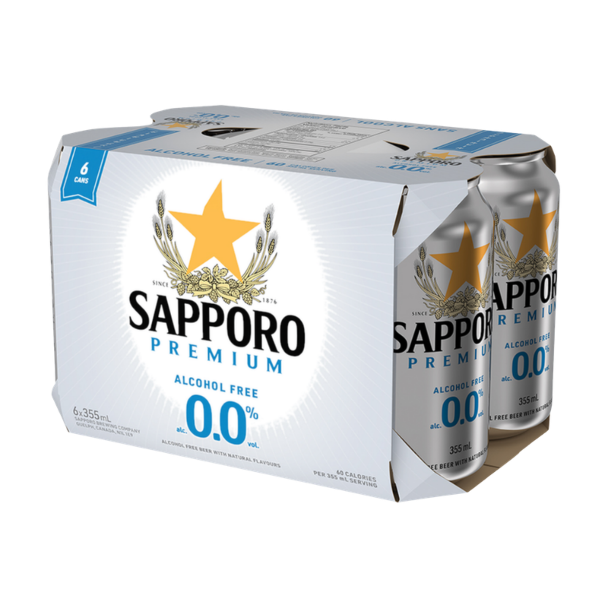 Sapporo 0.0% 6Pk Non Alc