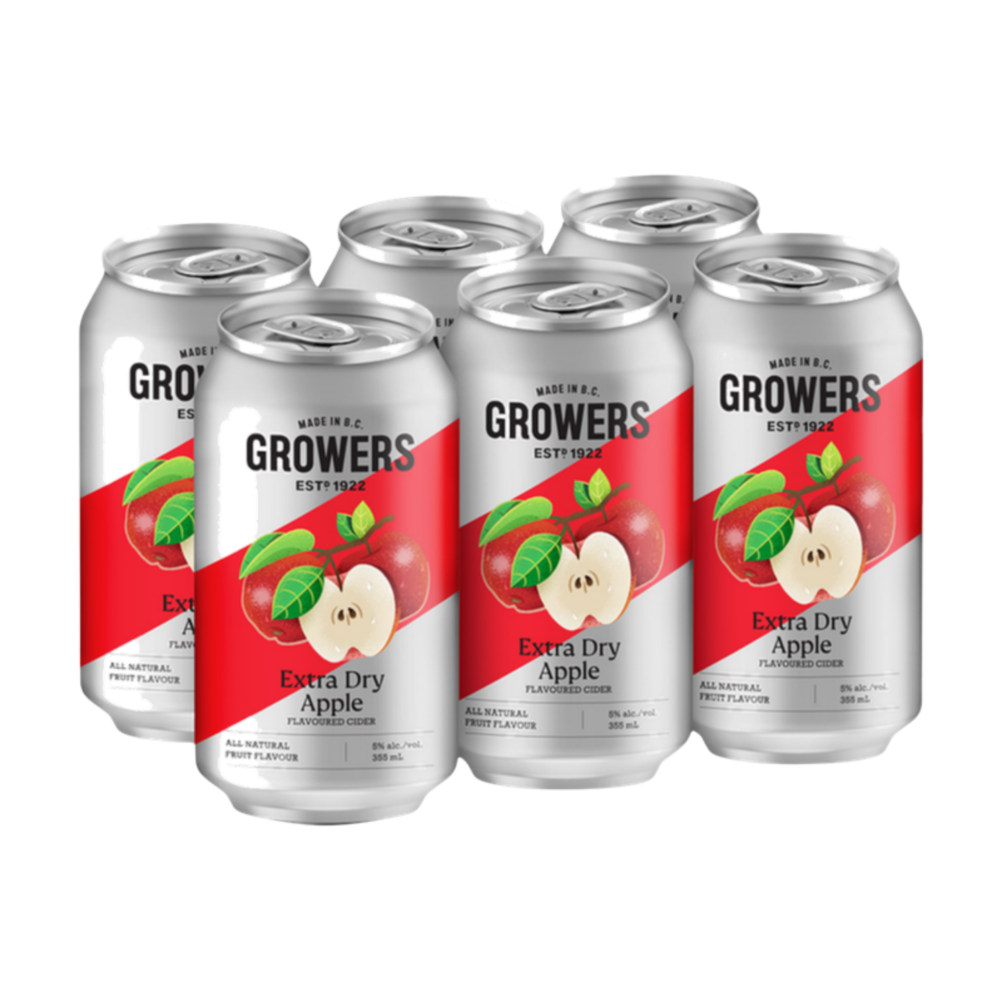 Growers - Extra Dry Apple 6pk Can