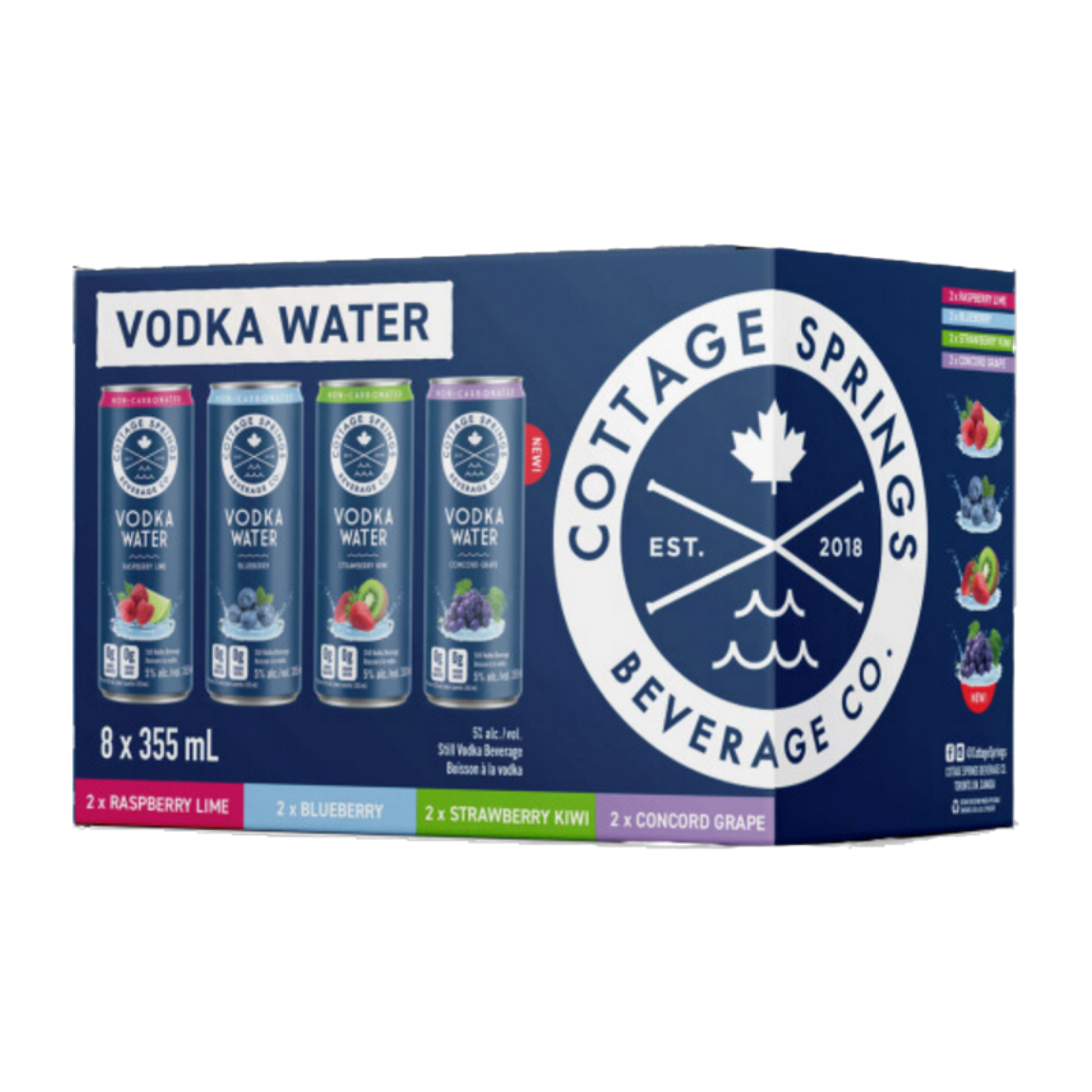 Cottage Springs - Vodka Water Variety Pk
