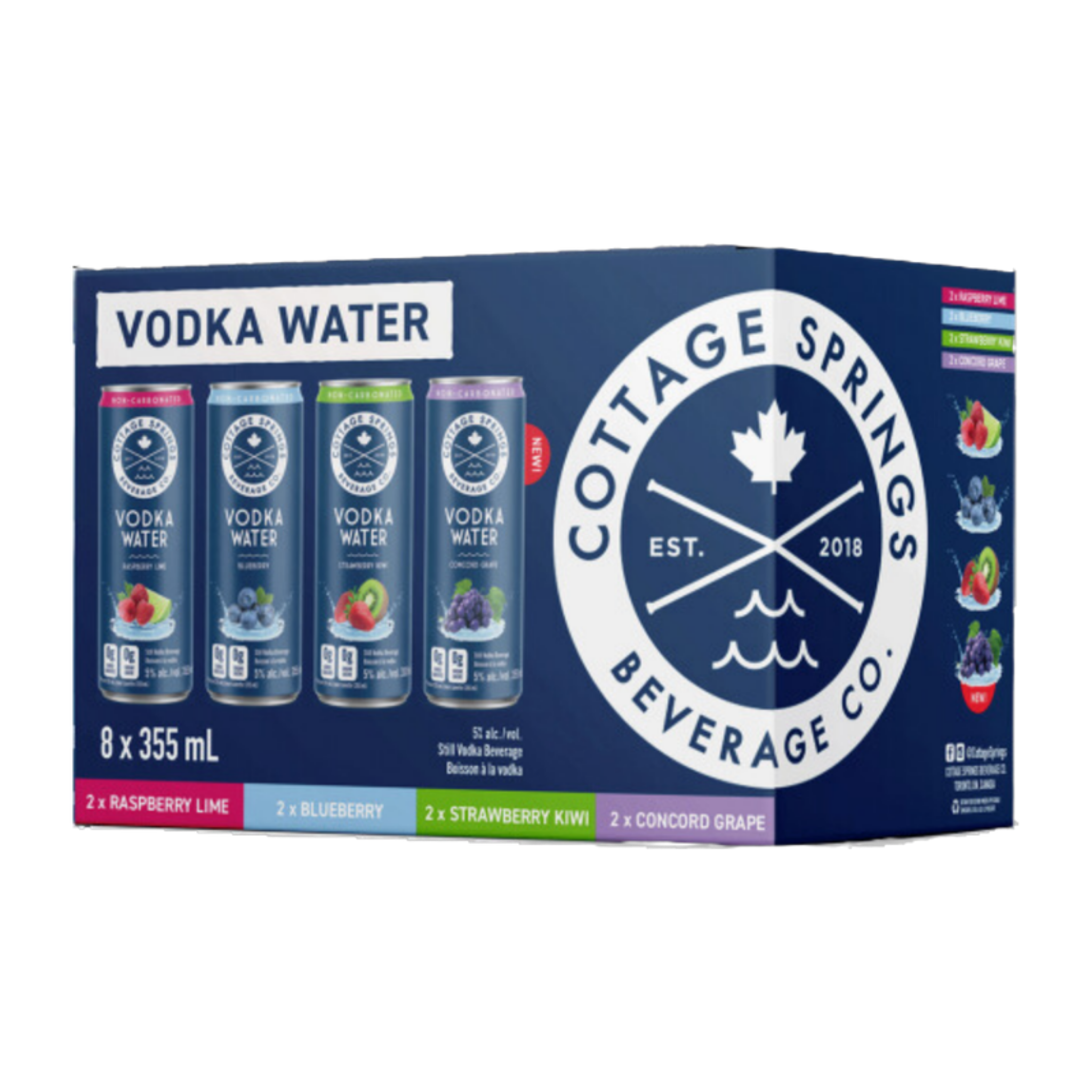 Cottage Springs - Vodka Water Variety Pk