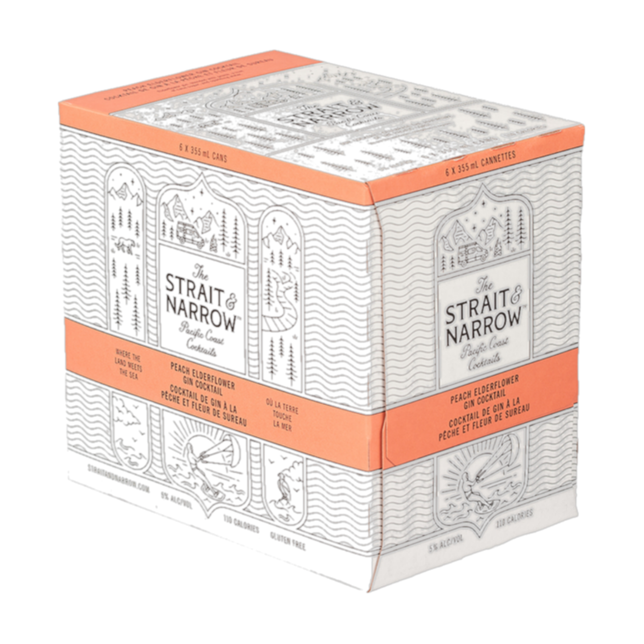 Strait & Narrow - Peach Elderflower 6pk