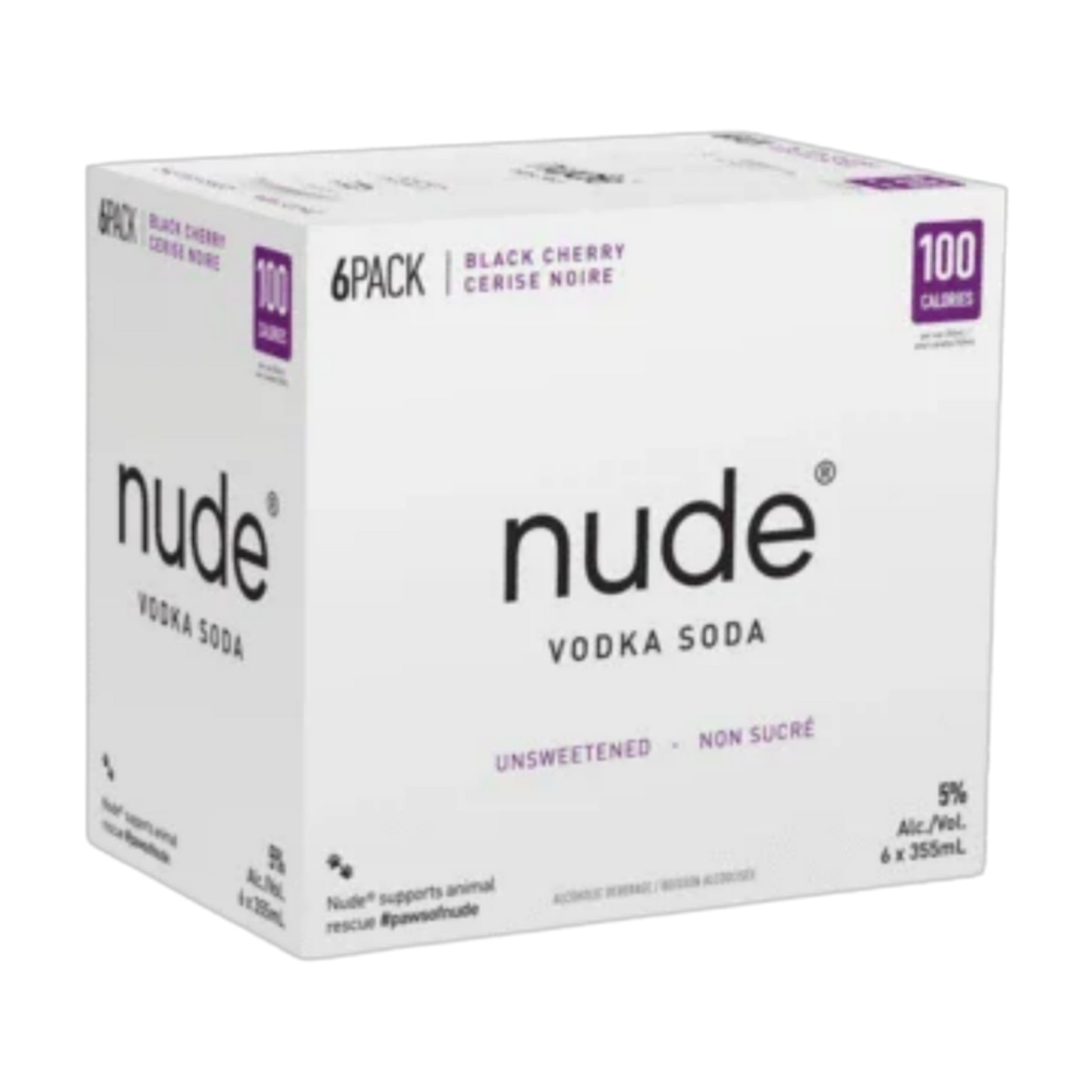 Nude Vodka Soda - Black Cherry 6pk
