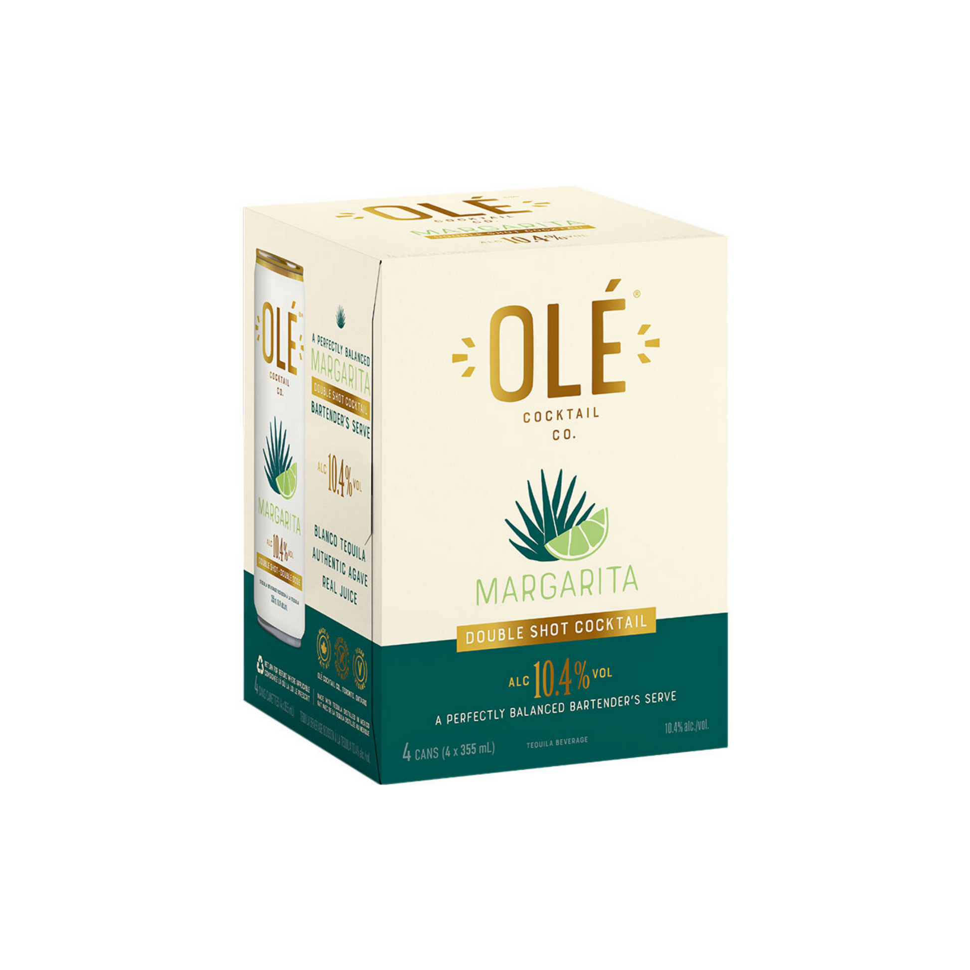 Ole Double Shot Margarita 4x355ml