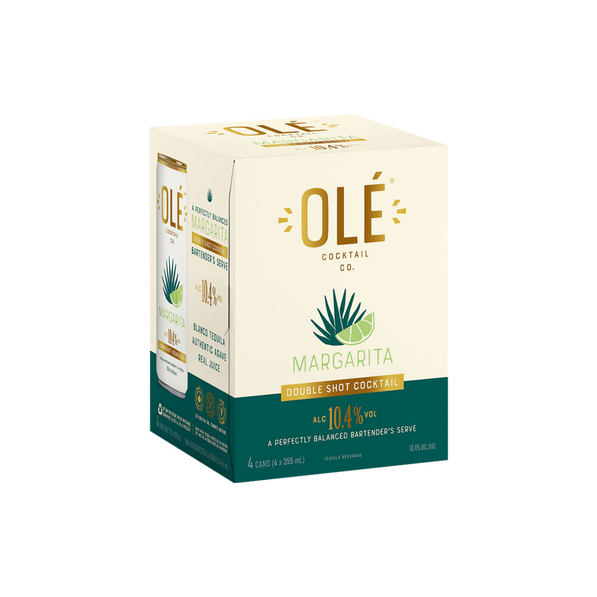 Ole Double Shot Margarita 4x355ml