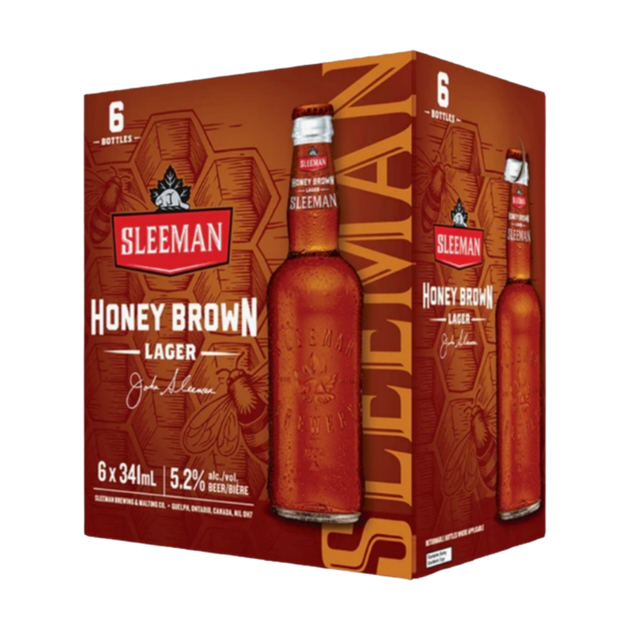 Sleeman Honey Brown Lager 6pk btl