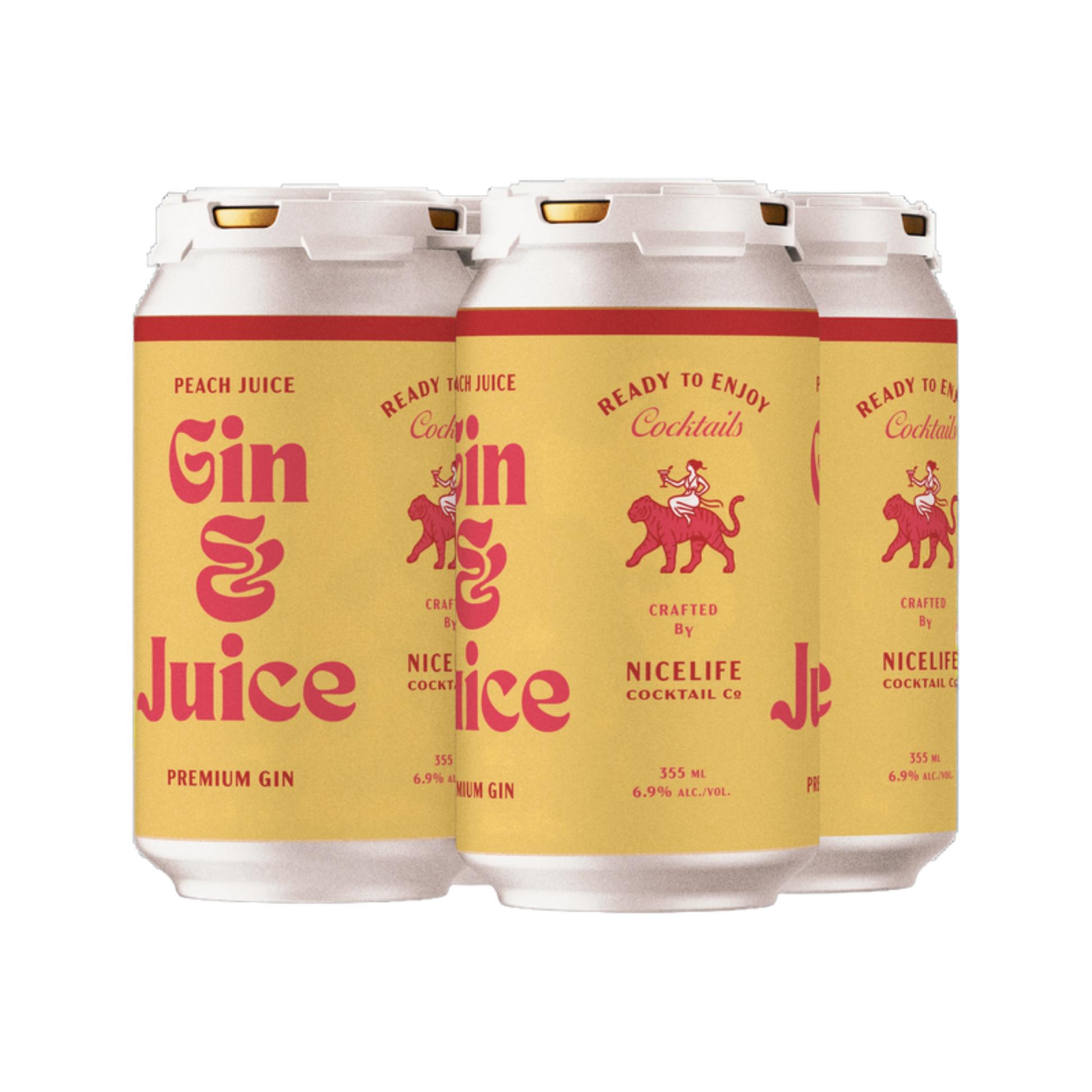 Nicelife - Gin & Juice Peach 4pk