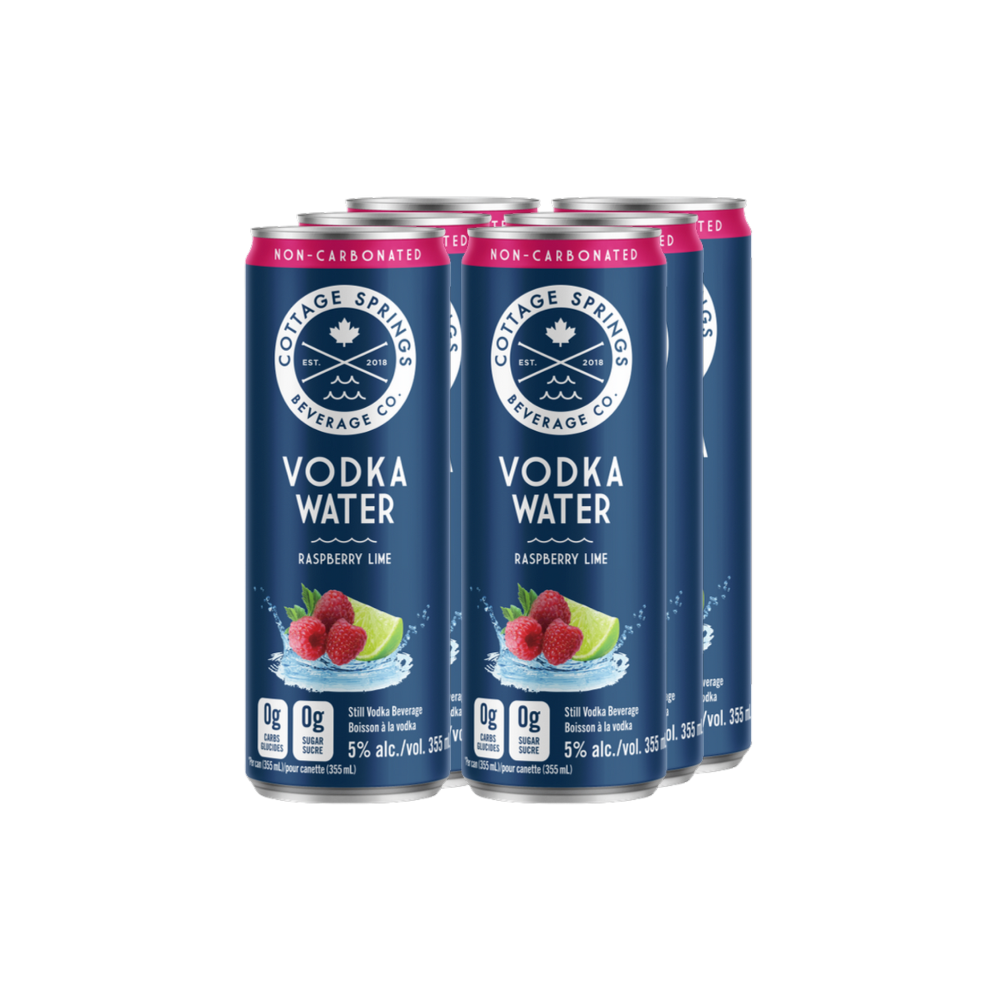 Cottage Springs Vodka Water Raspberry 6pk
