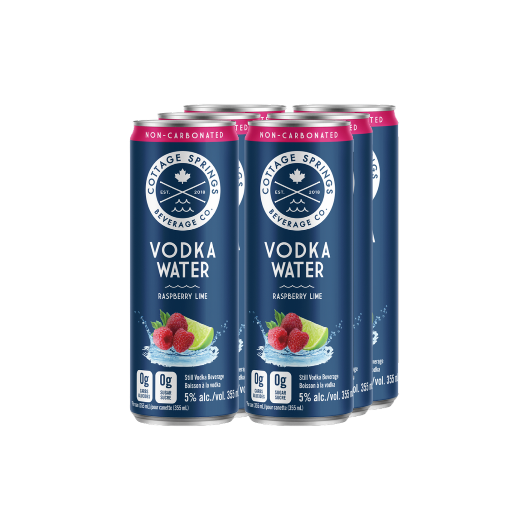 Cottage Springs Vodka Water Raspberry 6pk