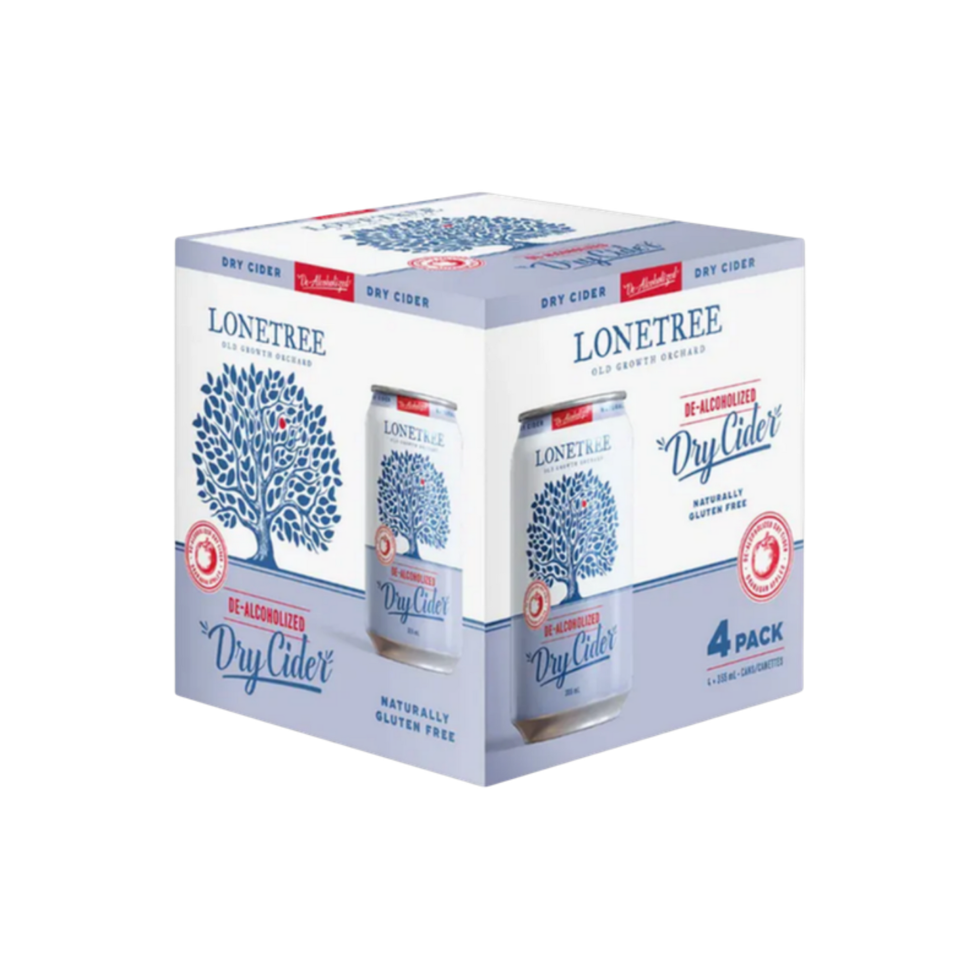 Lonetree Apple Pear Cider Non Alc 4pk